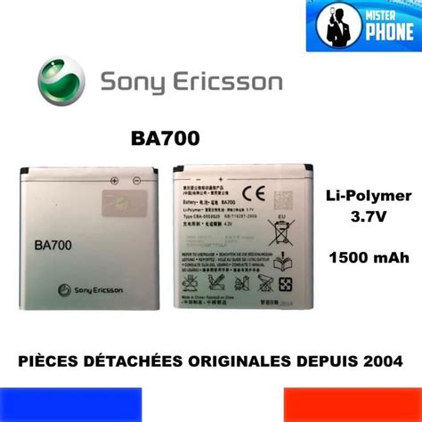 Batterie Originale Ba Sony Ericsson Mah Wh Xperia E Neo V Pro