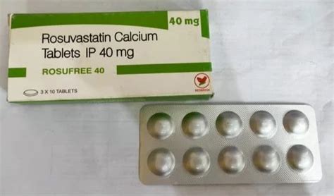 Rosufree 40mg Tablets At Rs 544 Box Rosuvastatin Calcium Tablet In