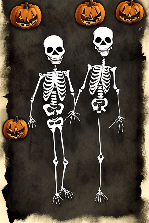 Two Skeletons Dressed Up In Suits Happily Dancing Together Creative