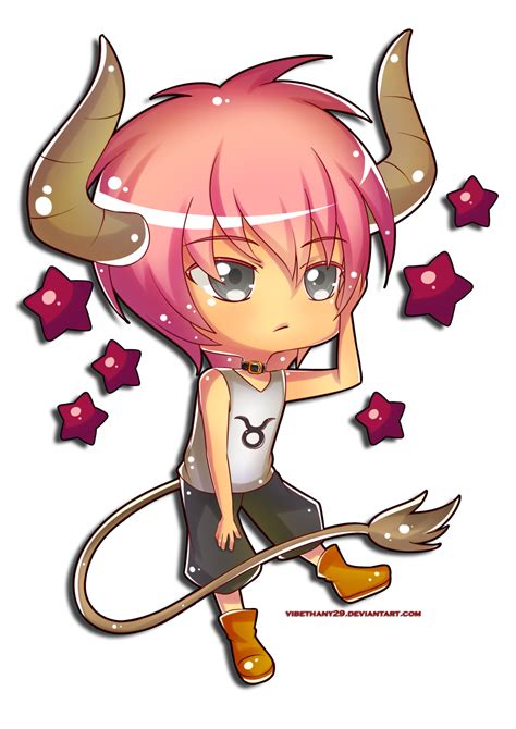 Tauro Vibethany Angelee Vibethany29 Anime Zodiac Chibi Zodiac