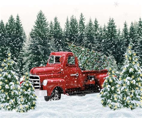 [100+] Vintage Truck Christmas Wallpapers | Wallpapers.com