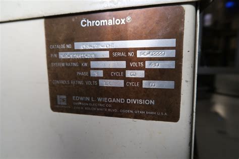 Chromalox Microtherm Cmx 275 9cht Thermolator Plant Location Level 3