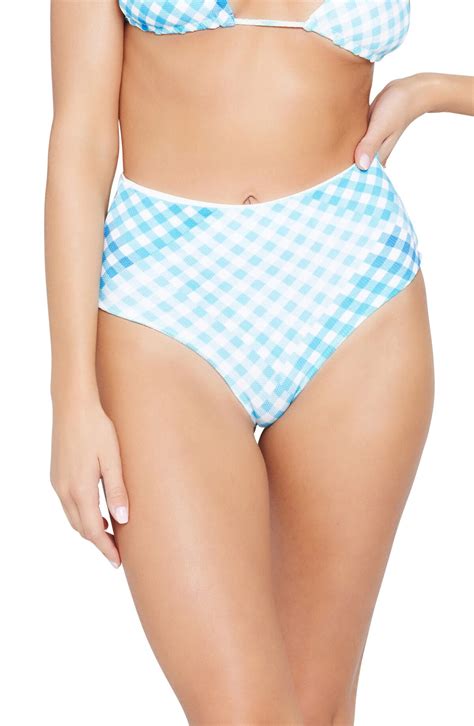 L Space Portia Classic Bikini Bottoms Blue Editorialist