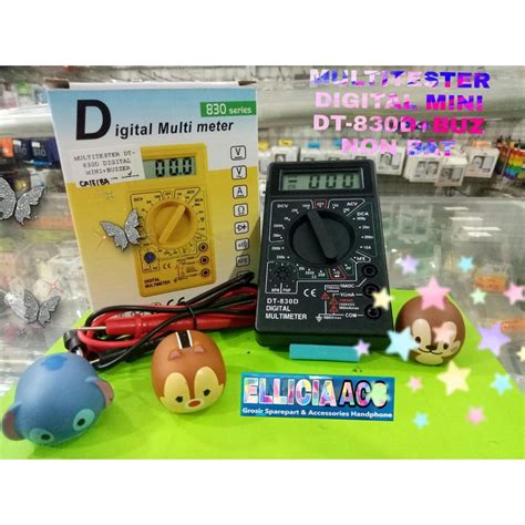 Jual Multitester Digital Dt D Mini Buzzer Avometer Digital Dt B