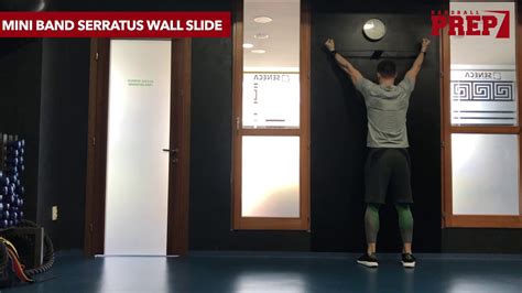 Mini Band Serratus Wall Slide Youtube