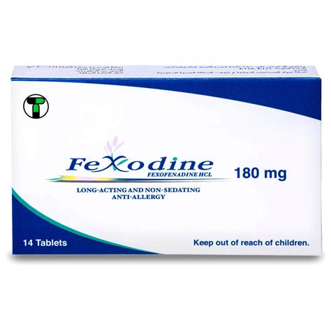 Fexodine 180 Mg Tablet 14pcs