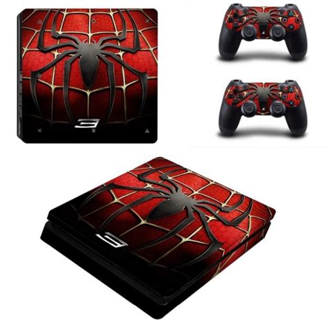 Spiderman Decal Ps4 Slim Console And Controller Skin Sticker Cover For