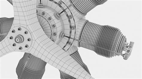 Radial Engine 3d Model Turbosquid 1941063