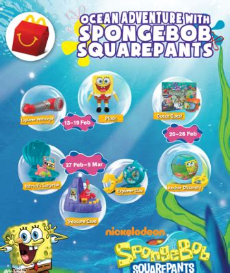 McDonald’s Happy Meal SpongeBob Squarepants Toys & Collectibles ...