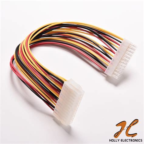 Atx 24 Pin Male To 24pin Female Power Supply Extension Cable Internal Pc Psu Tw Power Lead