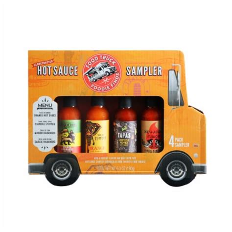 Thoughtfully Gourmet Hot Sauce Sampler Globetrotter Edition Gift Set Includes 4 Hot Sauces 1
