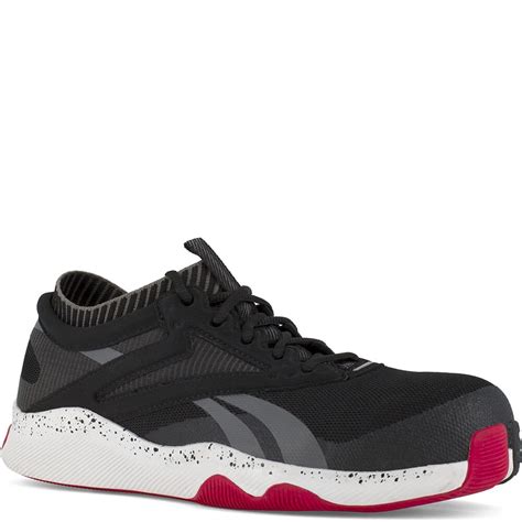 Reebok Men's HIIT TR Safety Shoes - Black/Red | elliottsboots