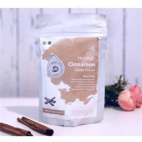 Jual Herbilogy Cinnamon Extract Powder Kayu Manis G Shopee Indonesia