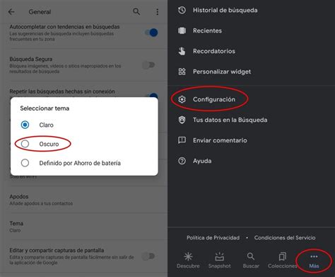 C Mo Activar El Modo Oscuro En La App De Google