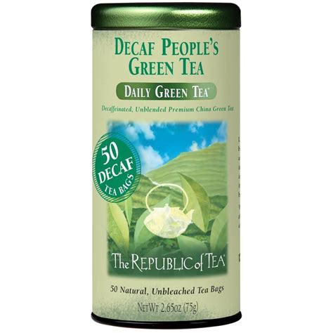 Decaf The People's Green Tea Bags | The Republic of Tea