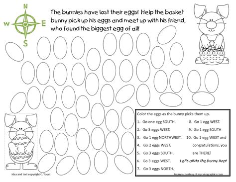 cardinal directions activity: kids | Easter math, Social studies education, Fun lessons