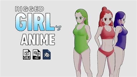 3D model ANIME GIRLS 3D Low-poly VR / AR / low-poly | CGTrader