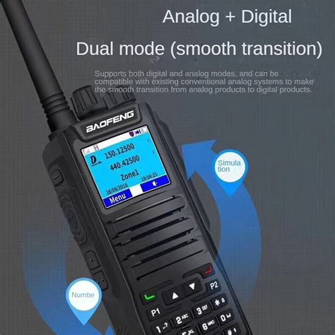 DM-1701 Dual Band DMR/Analog Two Way Radio 3,000CH Ham Radios w ...
