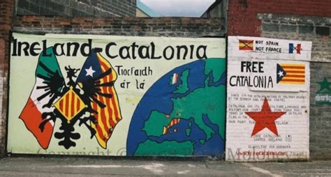 1997 Pro Ira Mural Showing Solidarity With Catalan Independence