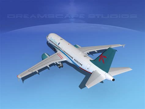 空中客车 A319 首选航空公司 3D模型 89 3ds unknown dwg dxf lwo max obj stl