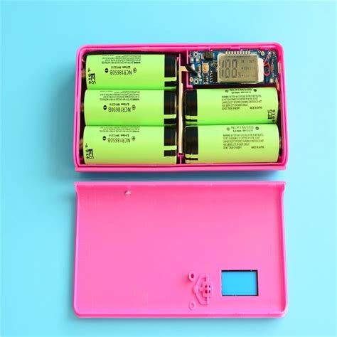 Kingwei 1pcs Power Bank Battery Case Plastic Storage Box Holder With