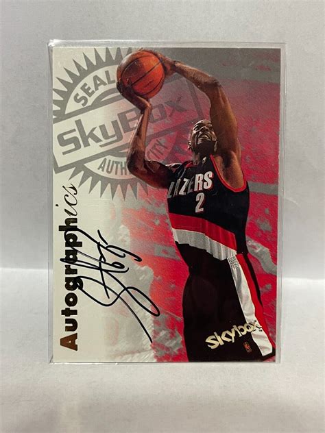 Skybox Premium Autographics Stacey Augmon Autograph Ebay