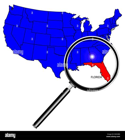 Esquema Establecido Por El Estado De La Florida En Un Mapa De Los