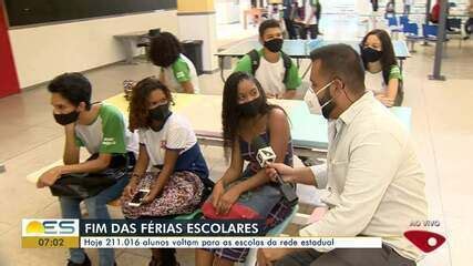 Alunos Da Rede P Blica Do Es Voltam S Salas De Aula Esp Rito Santo G