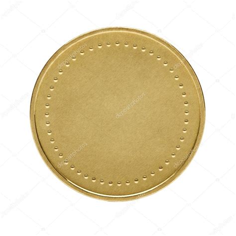 Moneda De Oro En Blanco