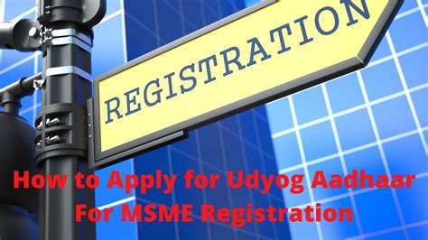 How To Apply For Udyog Aadhaar For Msme Registration Home