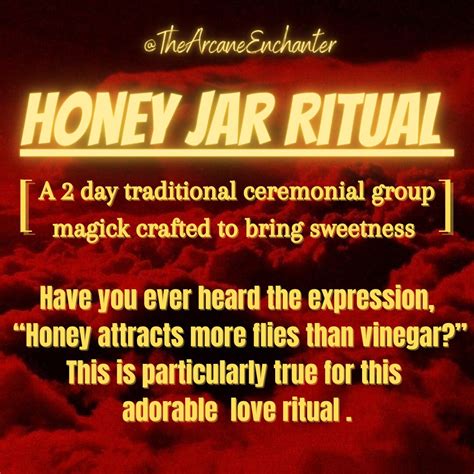 Honey Jar Ritual Love Spell For Soulmates Manifest Your True Love