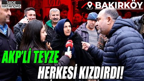 AKP li Teyze Göz Göre Göre Yalan Söyledi Bakırköy Sokak Röportajları