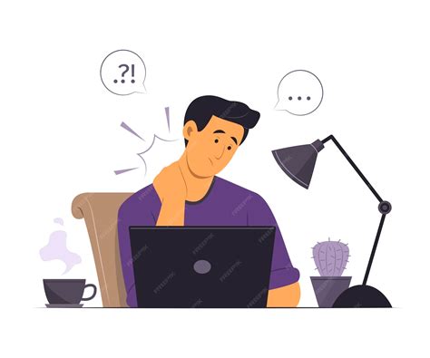 Premium Vector | Man Feeling Neck Pain while Working