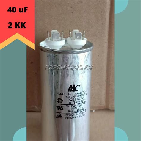 Jual Kapasitor Ac Capacitor Ac Mikro Uf Merk Mc Shopee