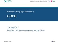 COPD Nationale VersorgungsLeitlinie NVL 2 Auflage 2021 Ärztliches