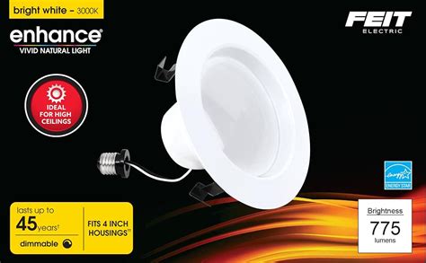 Feit Electric 4 Inch LED Recessed Lighting Retrofit Downlight Pre