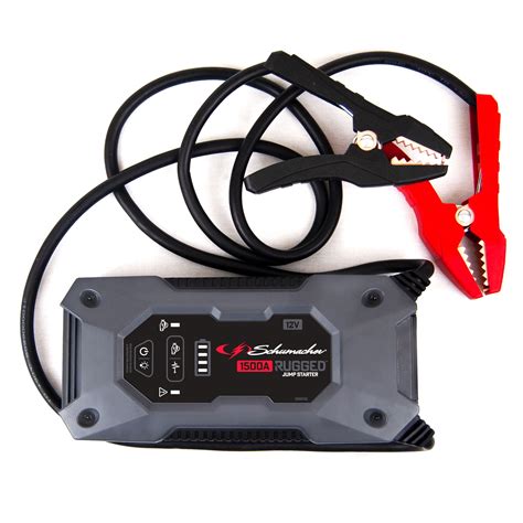 Schumacher 1500A Rugged Lithium Jump Starter, Battery Booster, Engine Charger with Cables ...