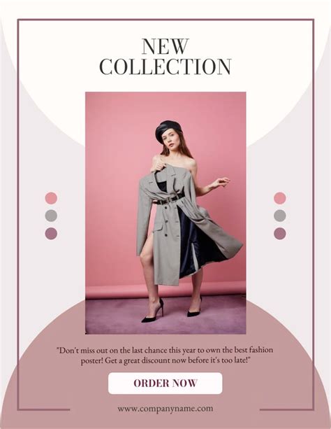 Pink Pastel New Fashion Collection Template - Venngage