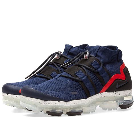 Nike Air Vapormax Flyknit Utility College Navy Black And Red End Europe