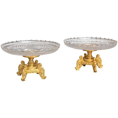 Pair Of Antique French Two Tiered Tazzas Or Centerpieces By P Philippe Thomier For Sale At