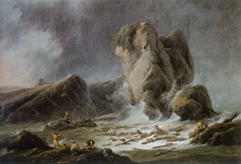 Jean Pillement Shipwrecked Sailors Coming Ashore