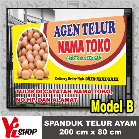 Jual Spanduk Banner Agen Jual Telur Ayam Dan Spanduk Ayam Potong