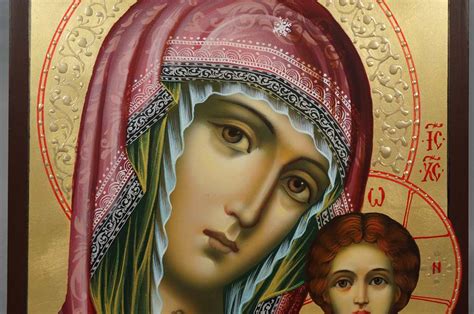 Kazanskaya Mother Of God Halo Relief Orthodox Icon Blessedmart