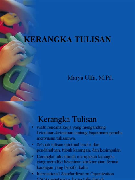 Kerangka Tulisan Pdf