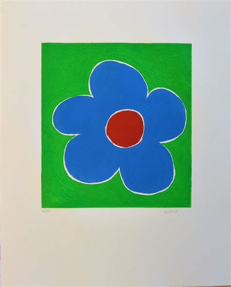 Agata Ruiz de la Prada - "Suite primera mirada, Flor" grabado