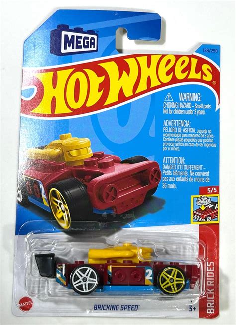 Amazon Hot Wheels Bricking Speed Dark Red Brick Rides