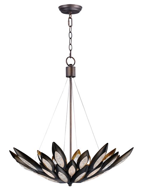 Lotus 8 Light Pendant Single Pendant Maxim Lighting