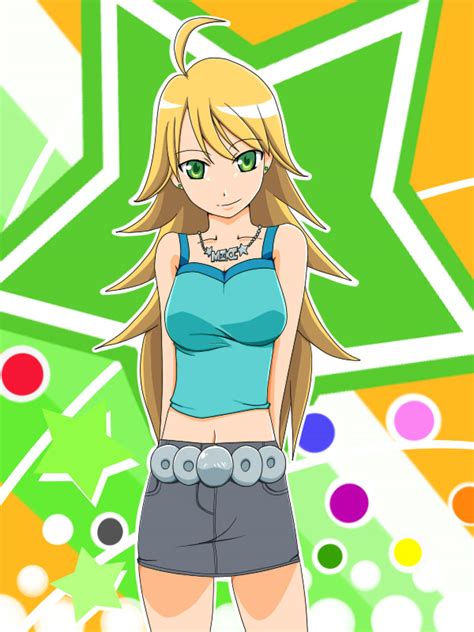 Safebooru Bad Id Blonde Hair Green Hair Hoshii Miki Idolmaster