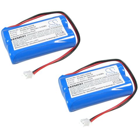 2x Trade Shop Premium Li Ion Akku 7 4V 800mAh Kompatibel Mit Gardena