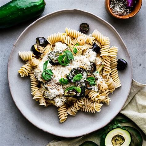 Ricotta Pasta Met Aubergine En Courgette Jumbo